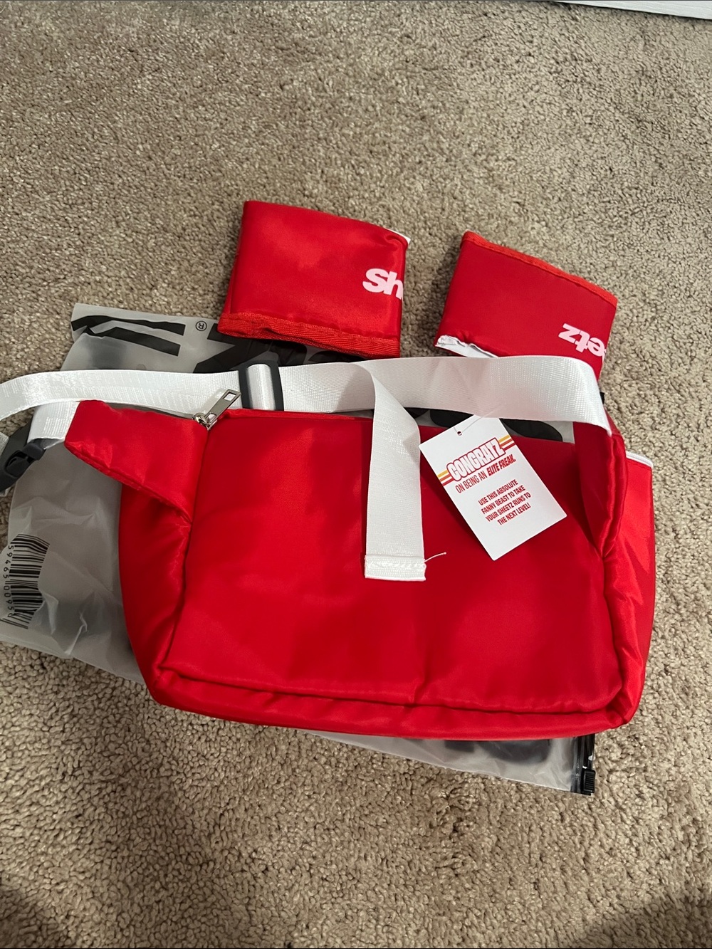 Sheetz Red Logo Fanny Pack with Can Cooler Set - Picture 2 of 3